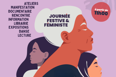 Partie de l'affiche "Aujourd'hui les femmes" organisé à Arles pour la Journée internationale des droits des femmes le 7 mars 2026.
