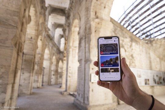 Avec l’appli, une visite vivante et ludique de l’amphithéâtre – Arles