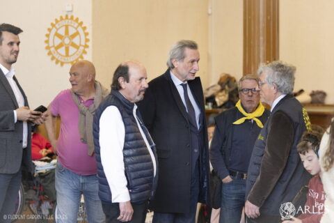 Patrick de Carolis présent à la "Journée du soleil" organisée par les Rotary clubs du secteur rhodanien. Photo Florent Gardin